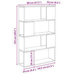 Tv-Benksett Veggmontert Brun 80 X 24 X 125 Cm Konstruert Tre