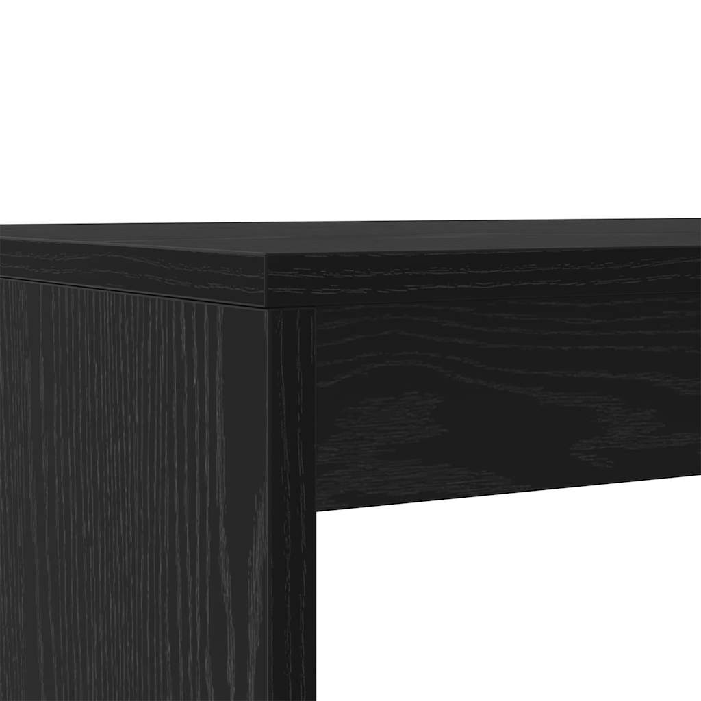 Spisestuesett 2 Pcs Svart Eik Konstruert Tre