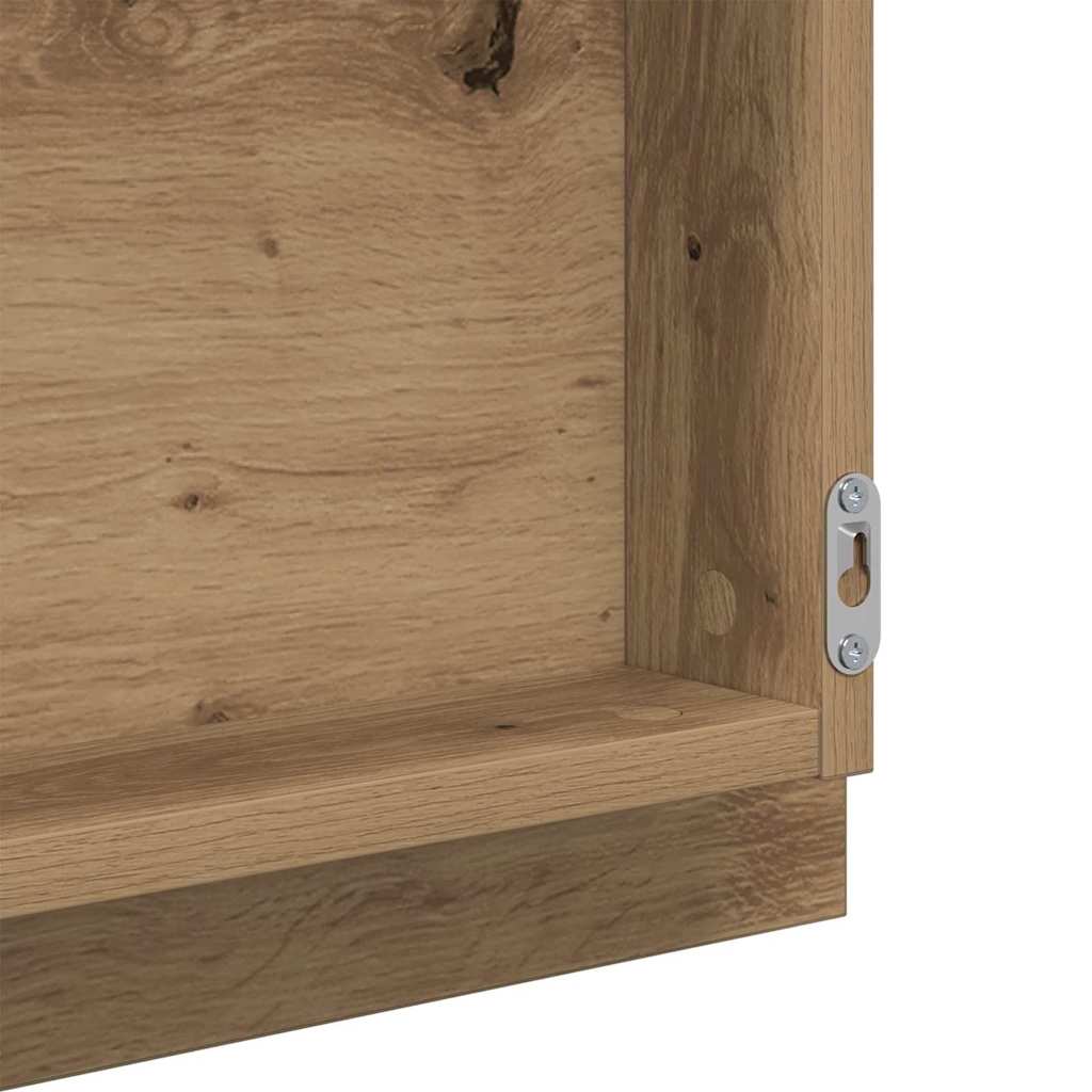 Led Badevindu Artisan Eik 40 X 37 X 8.5 Cm Konstruert Tre