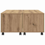 Kaffebord Med Skuff Artisan Eik 75 X 75 X 38 Cm Konstruert Tre