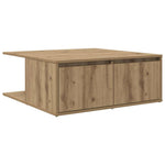 Kaffebord Med Skuff Artisan Eik 80 X 80 X 31 Cm Konstruert Tre