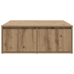 Kaffebord Med Skuff Artisan Eik 80 X 80 X 31 Cm Konstruert Tre