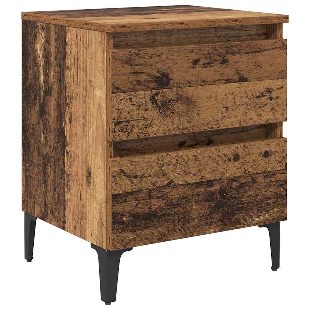 Nattbordskap Gammelt Tre 40 X 35 X 50 Cm Konstruert Tre