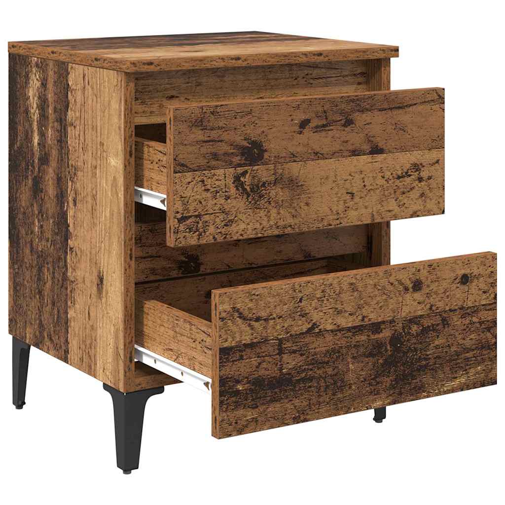 Nattbordskap Gammelt Tre 40 X 35 X 50 Cm Konstruert Tre