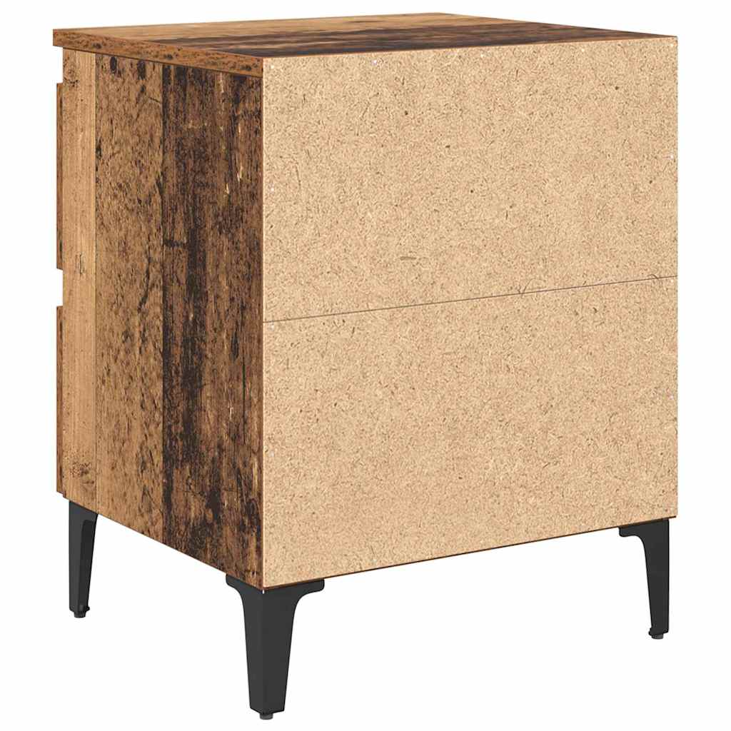 Nattbordskap Gammelt Tre 40 X 35 X 50 Cm Konstruert Tre