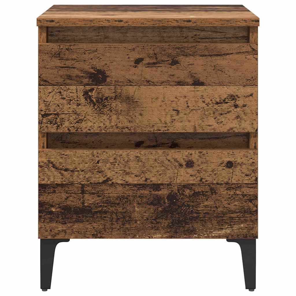 Nattbordskap Gammelt Tre 40 X 35 X 50 Cm Konstruert Tre