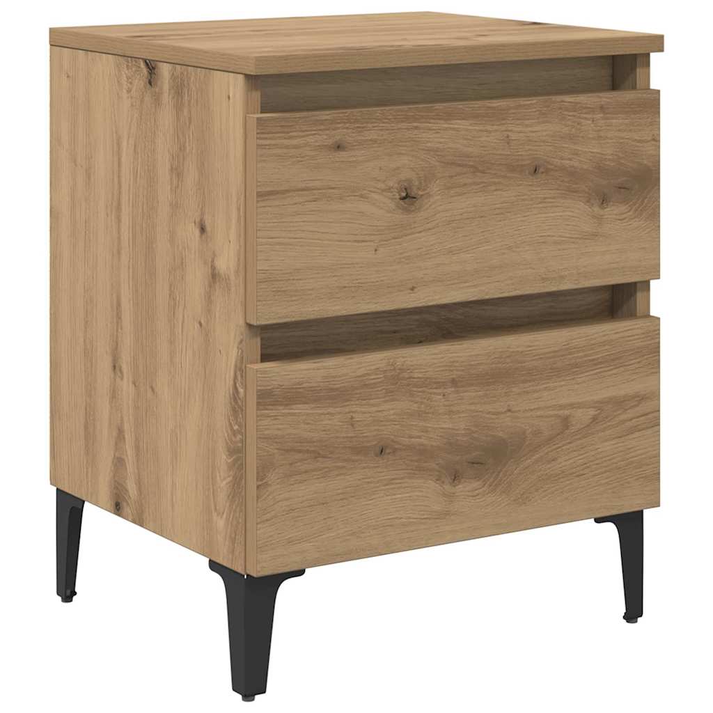 Nattbordskap Artisan Eik 40 X 35 X 50 Cm Konstruert Tre