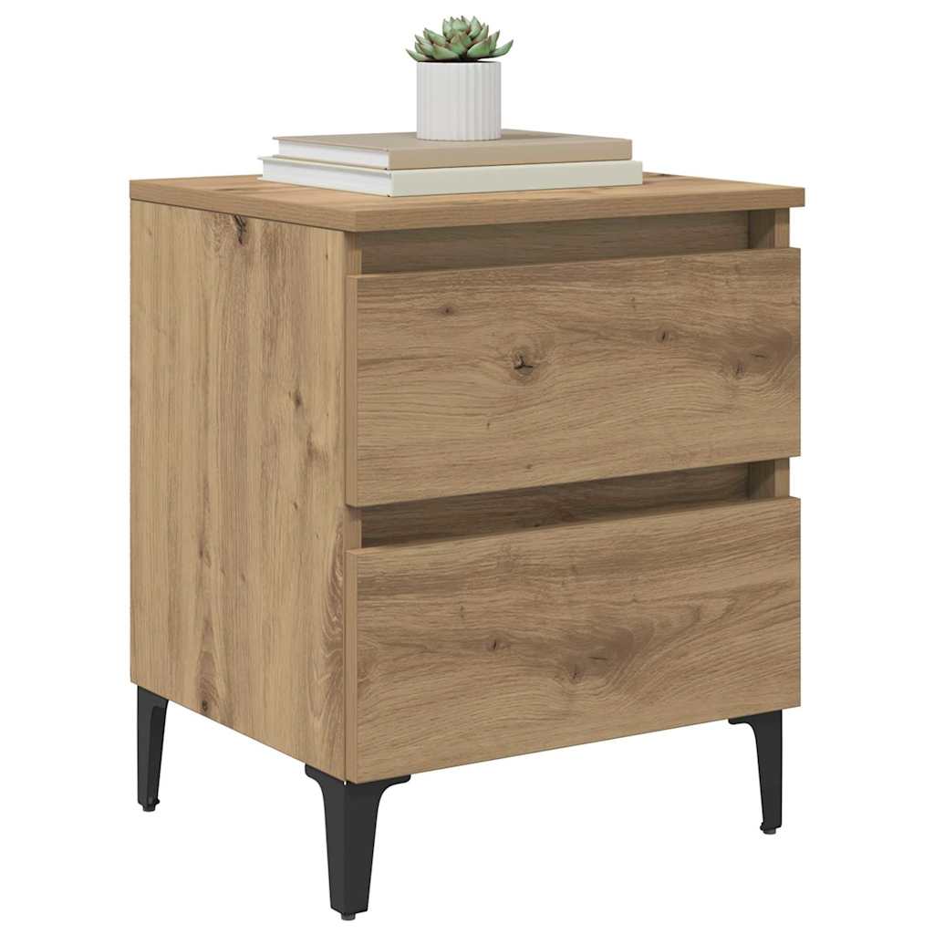 Nattbordskap Artisan Eik 40 X 35 X 50 Cm Konstruert Tre