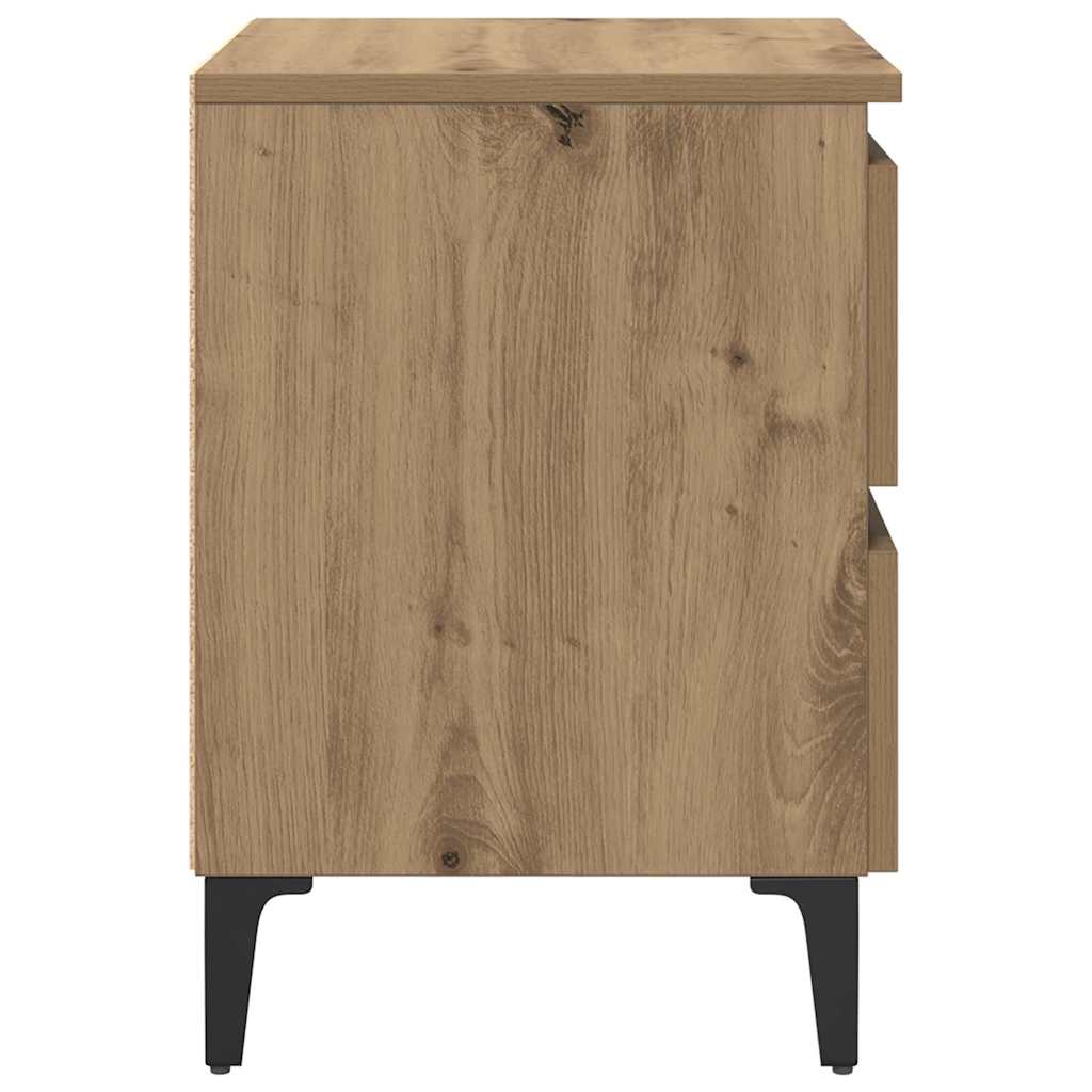 Nattbordskap Artisan Eik 40 X 35 X 50 Cm Konstruert Tre