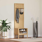 Gangskap Floro Vokset Brun 50 X 40 X 158 Cm Massiv Furu