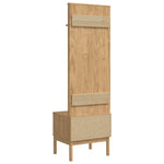 Gangskap Floro Vokset Brun 50 X 40 X 158 Cm Massiv Furu