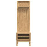 Gangskap Floro Vokset Brun 50 X 40 X 158 Cm Massiv Furu