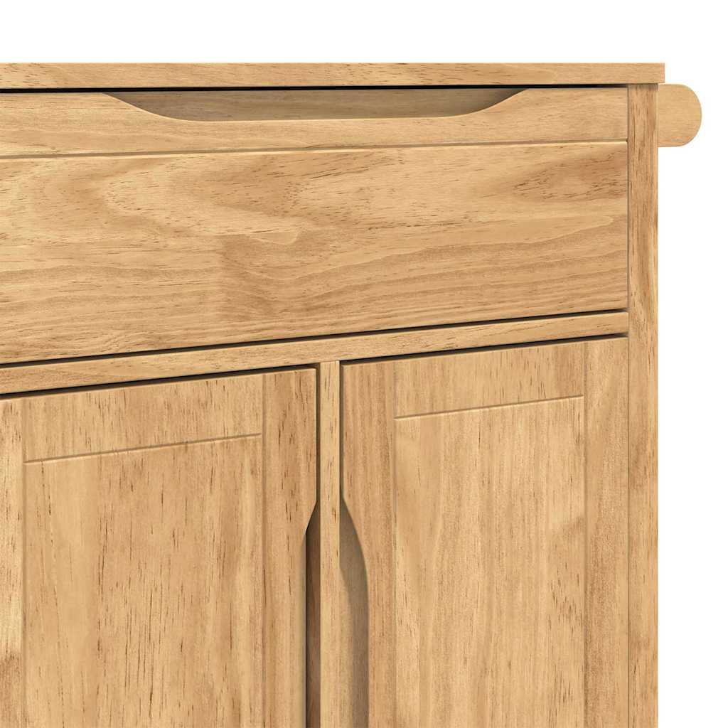Kjøkkenvogn Floro Vokset Brun 72,5 X 45 X 80 Cm Massiv Furu