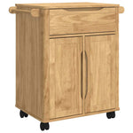 Kjøkkenvogn Floro Vokset Brun 72,5 X 45 X 80 Cm Massiv Furu