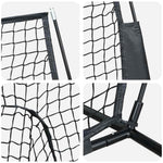 Baseball Treningsnett Svart 250 X 106 X 209 Cm Polyester