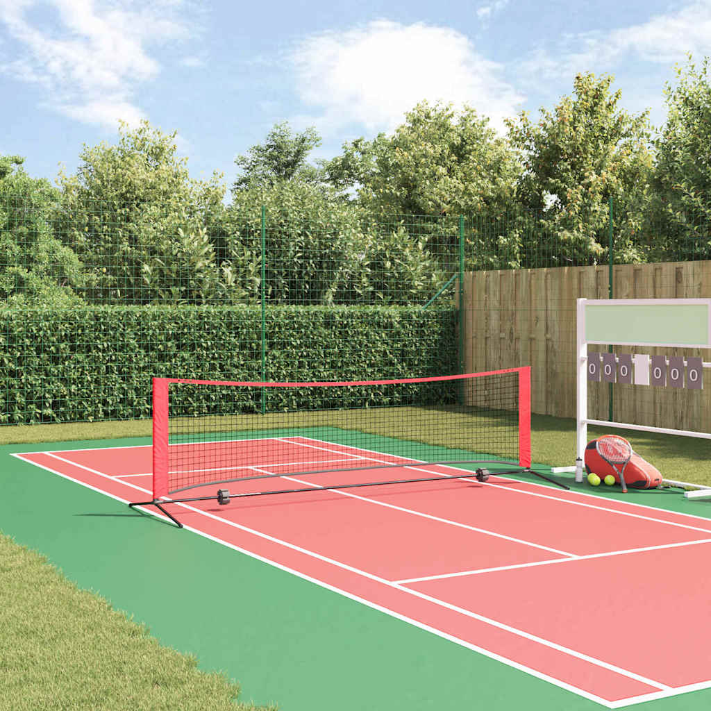 Tennis Nett Svart Og Rød 301 X 90,5 X 87 Cm Polyester