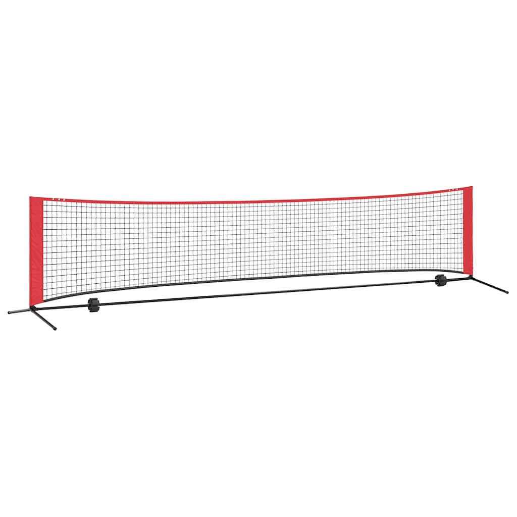 Tennis Nett Svart Og Rød 396 X 92 X 87 Cm Polyester
