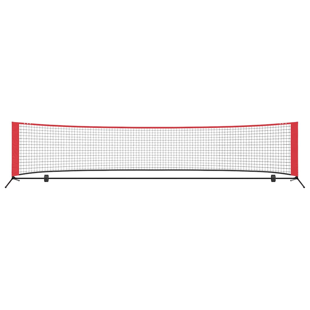 Tennis Nett Svart Og Rød 396 X 92 X 87 Cm Polyester
