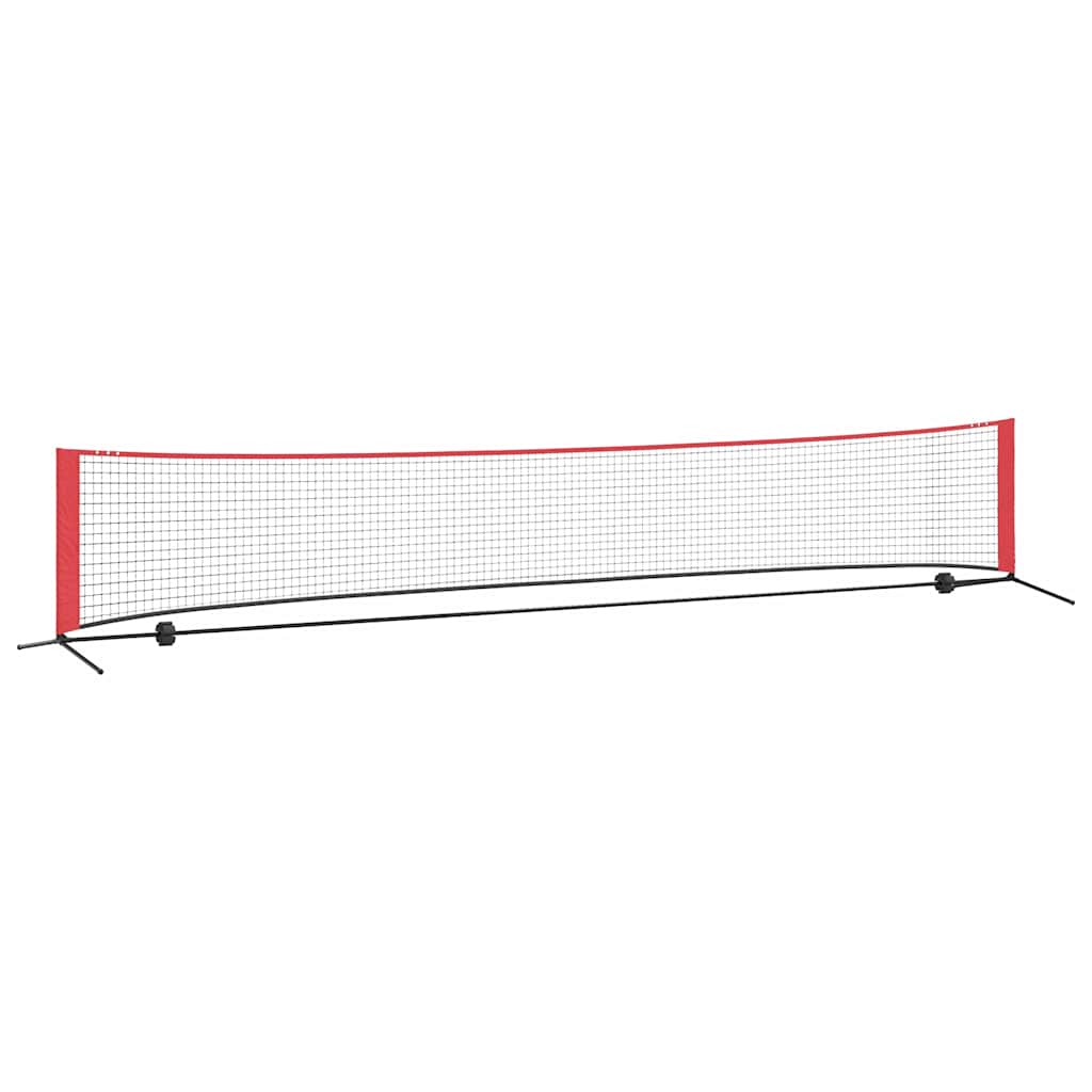 Tennis Nett Svart Og Rød 494,5 X 90 X 87 Cm Polyester