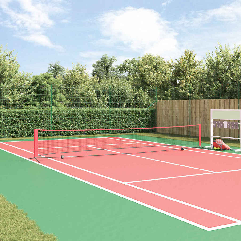 Tennis Nett Svart Og Rød 595 X 90,5 X 87 Cm Polyester