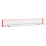 Tennis Nett Svart Og Rød 595 X 90,5 X 87 Cm Polyester