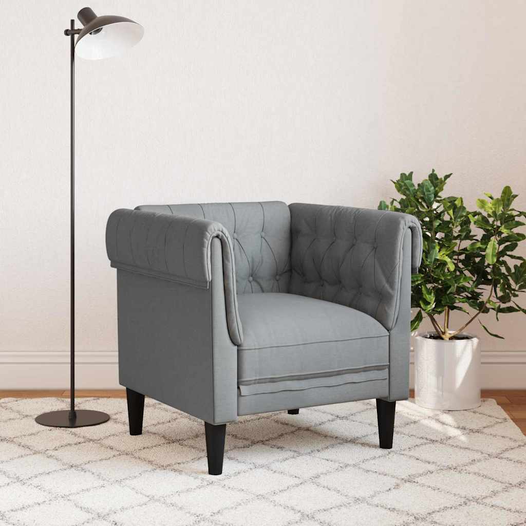 Sofa Lysegrå 78,5 X 74,5 X 74,5 Cm Polyester