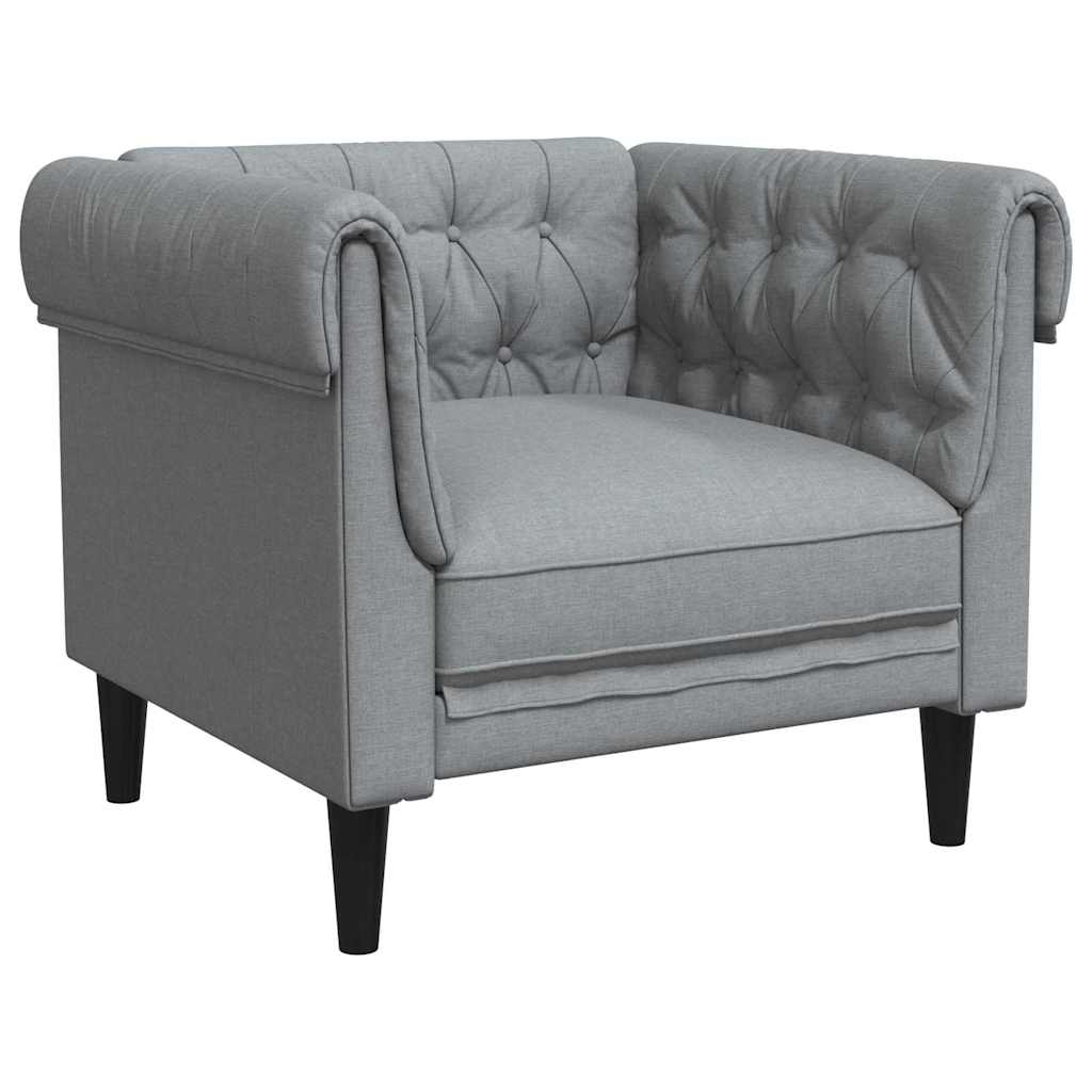 Sofa Lysegrå 78,5 X 74,5 X 74,5 Cm Polyester