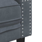 Sofa Mørkegrå 74,5 X 71 X 70,5 Cm Fløyel