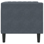 Sofa Mørkegrå 74,5 X 71 X 70,5 Cm Fløyel