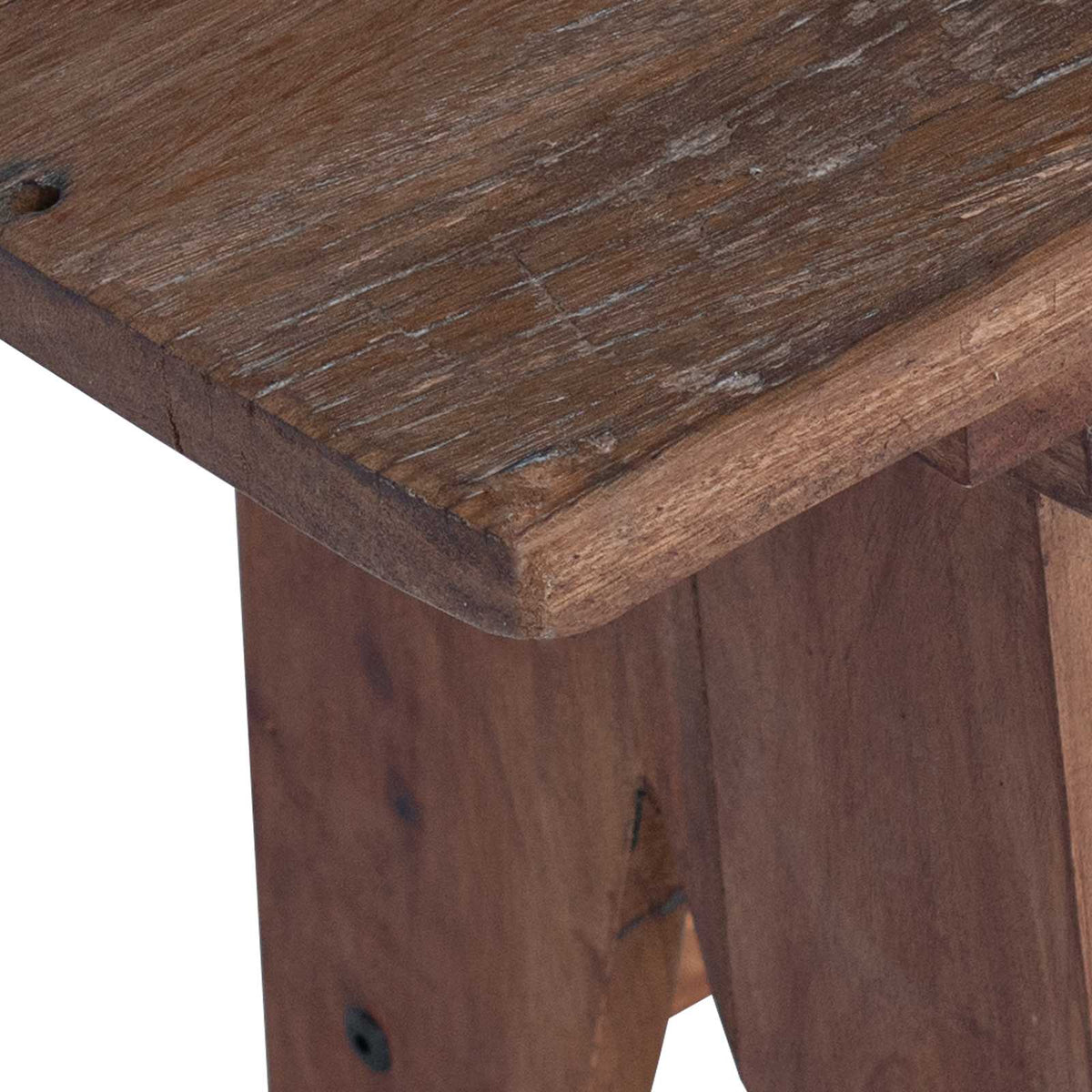 Benk Naturlig 100 X 30 X 50 Cm Massivt Gjenvunnet Tre