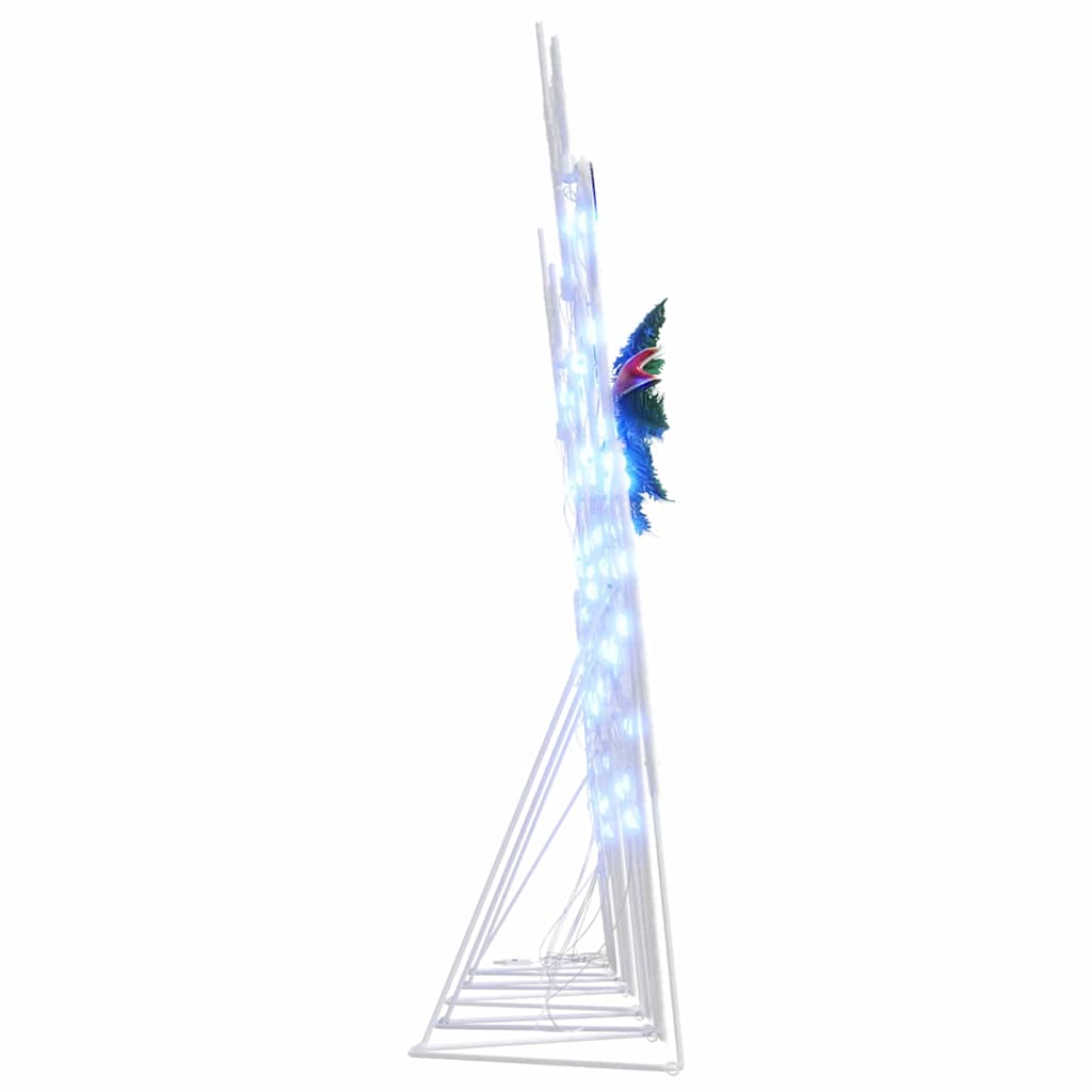 Led Reinsdyr 5 Pcs Hvit Stoff