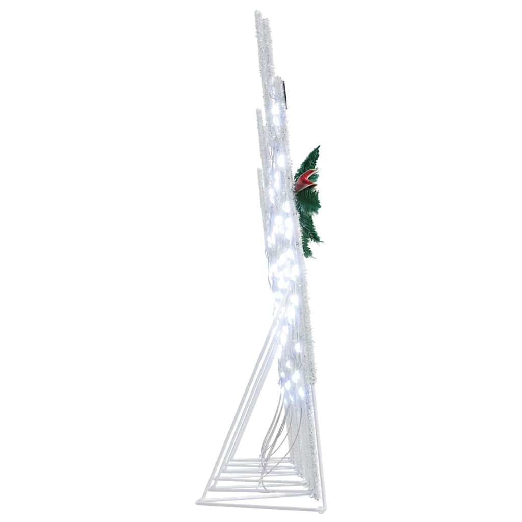 Led Reinsdyr 6 Pcs Hvit Stoff