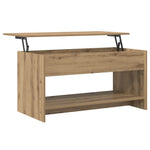 Kaffebord Artisan Eik 80 X 50,5 X 41,5 Cm Konstruert Tre