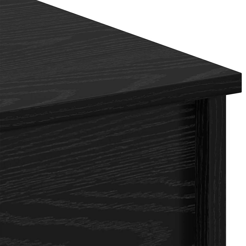 Kaffebord Svart Eik 80 X 50,5 X 41,5 Cm Konstruert Tre