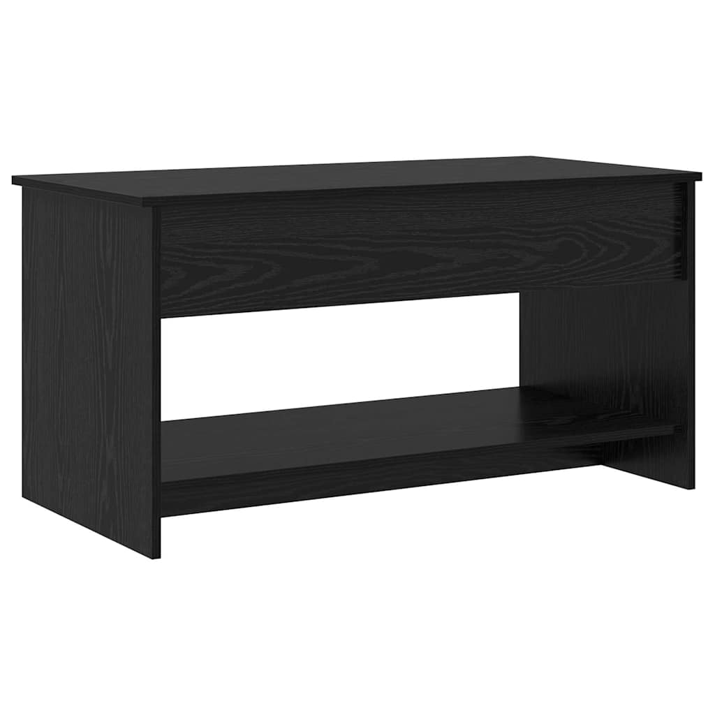 Kaffebord Svart Eik 80 X 50,5 X 41,5 Cm Konstruert Tre