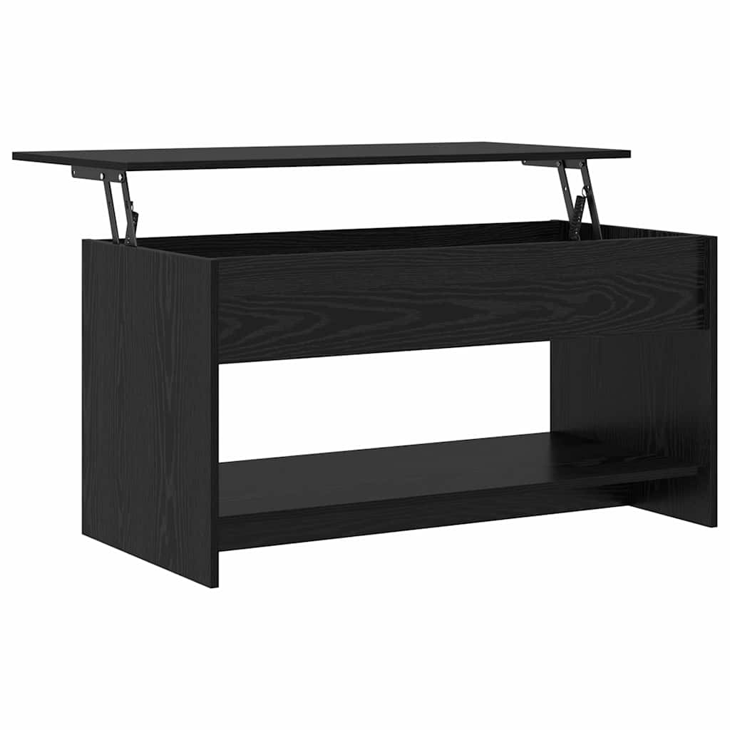 Kaffebord Svart Eik 80 X 50,5 X 41,5 Cm Konstruert Tre