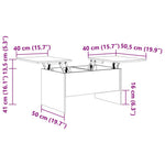 Kaffebord Artisan Eik 102 X 50,5 X 46,5 Cm Konstruert Tre