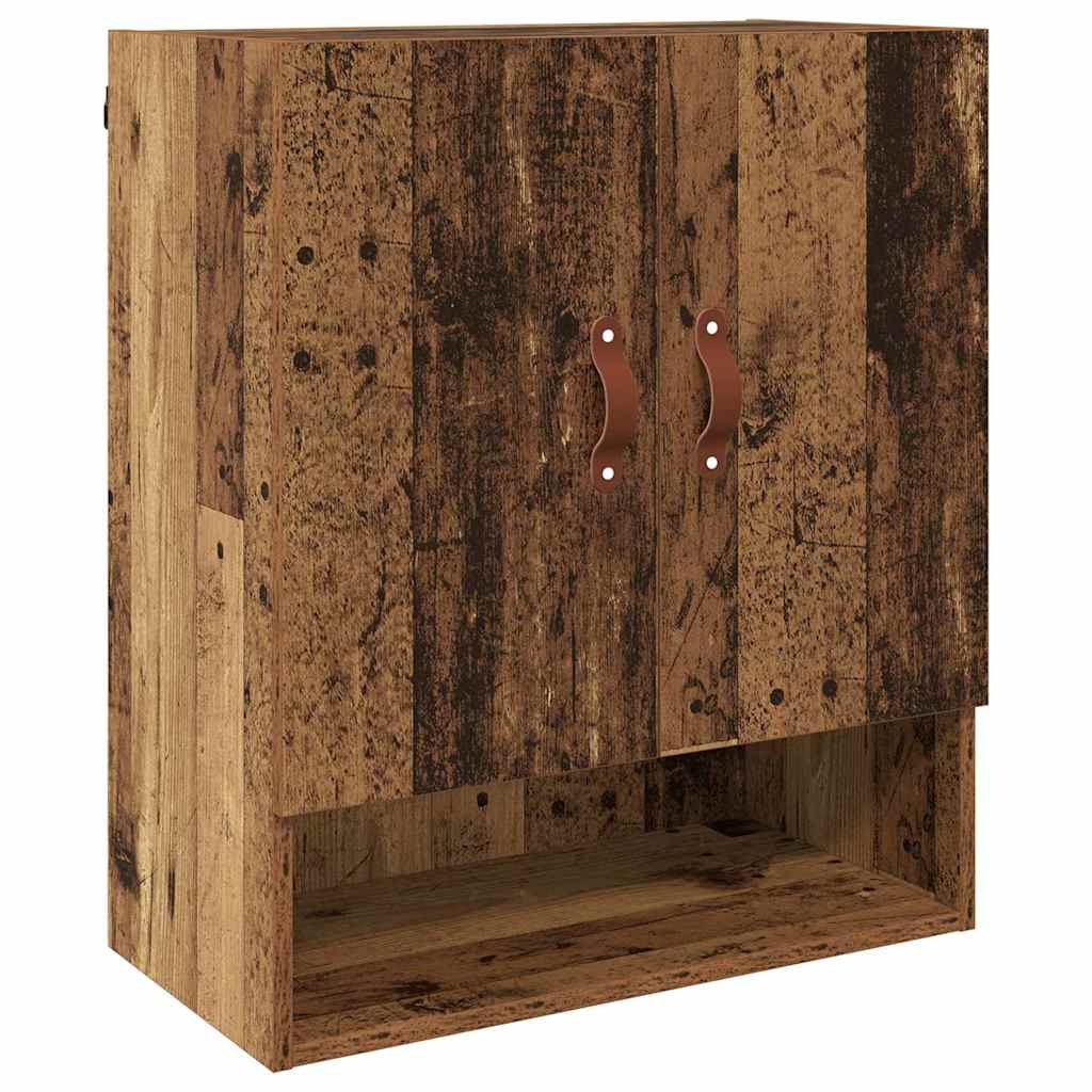 Veggskap Veggmontert Gammelt Tre 60 X 31 X 70 Cm Konstruert Tre