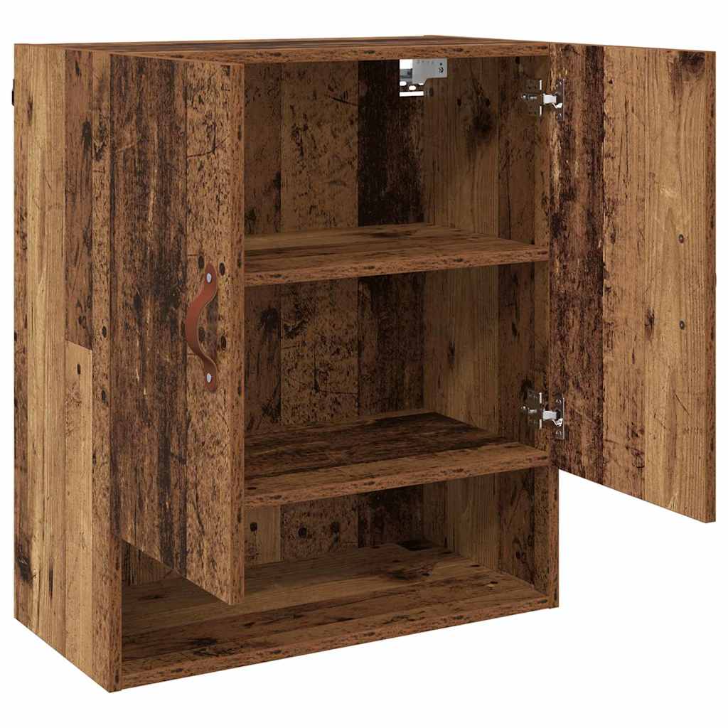 Veggskap Veggmontert Gammelt Tre 60 X 31 X 70 Cm Konstruert Tre