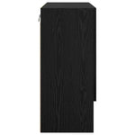Veggskap Veggmontert Svart Eik 60 X 31 X 70 Cm Konstruert Tre