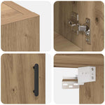 Vegghengt Skap Artisan Eik 60 X 31 X 70 Cm Konstruert Tre
