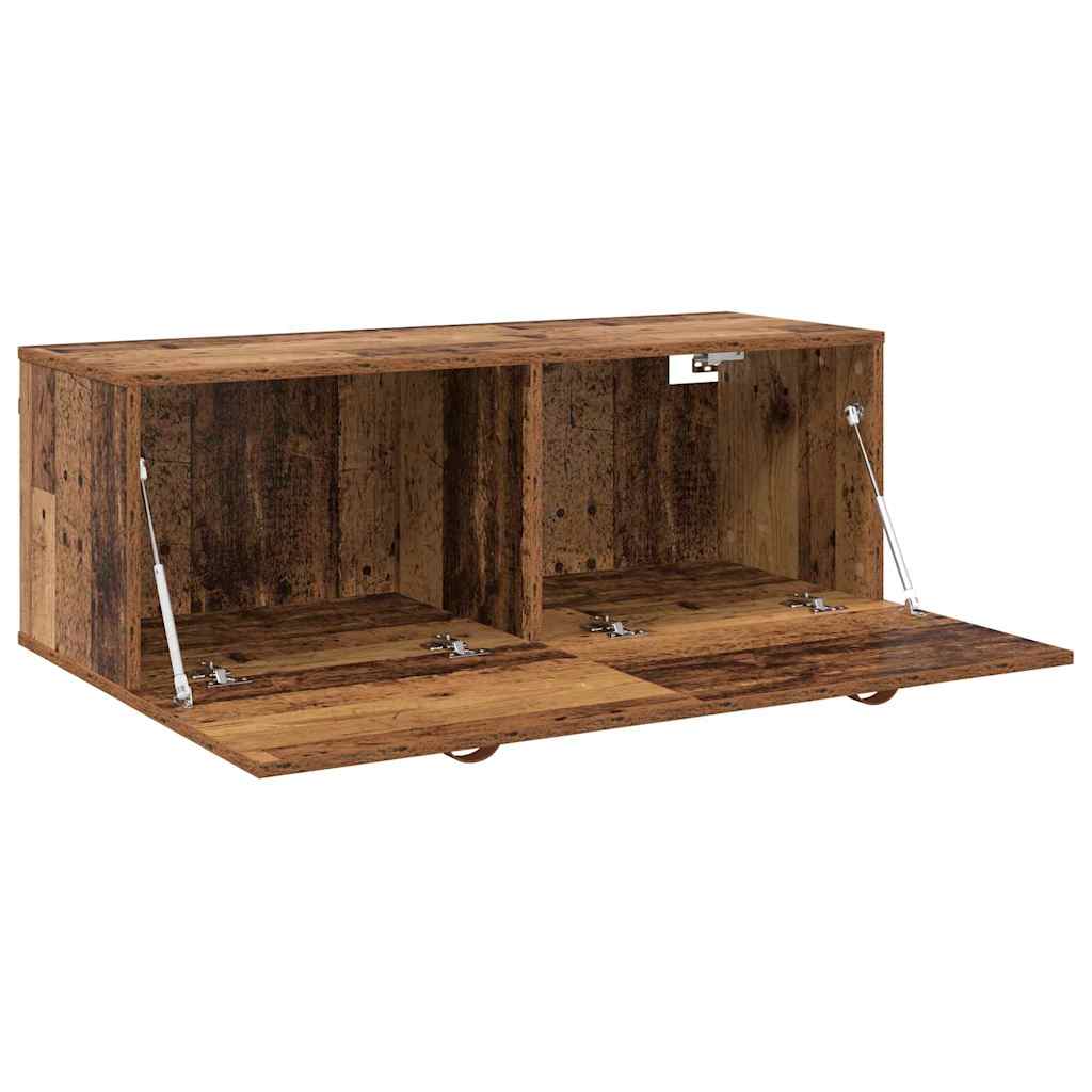Vegghengt Skap Gammelt Tre 100 X 36,5 X 35 Cm Konstruert Tre