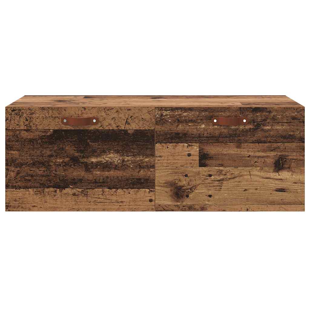 Vegghengt Skap Gammelt Tre 100 X 36,5 X 35 Cm Konstruert Tre