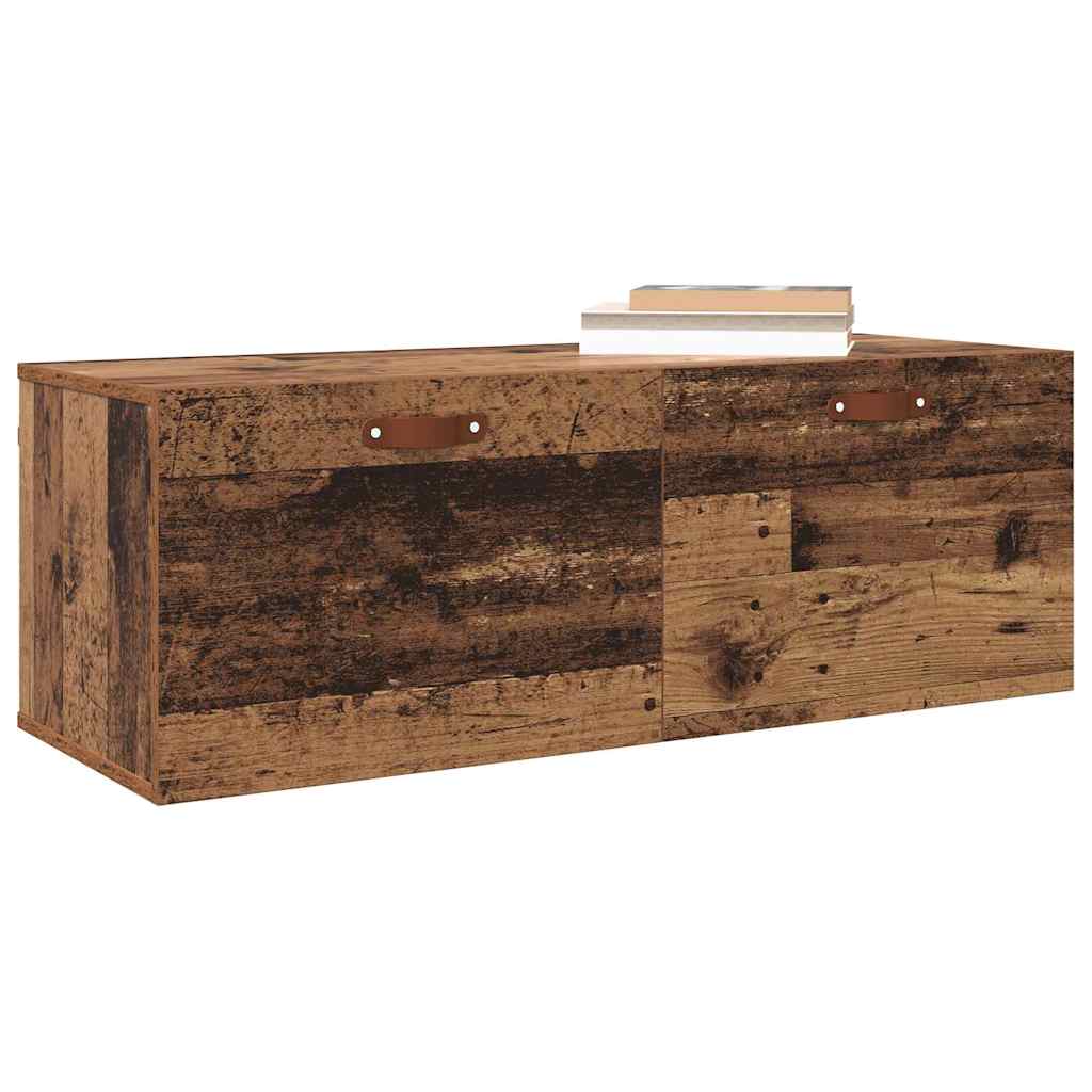 Vegghengt Skap Gammelt Tre 100 X 36,5 X 35 Cm Konstruert Tre