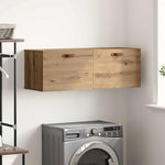 Vegghengt Skap Artisan Eik 100 X 36,5 X 35 Cm Konstruert Tre