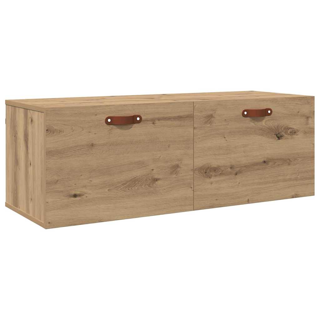 Vegghengt Skap Artisan Eik 100 X 36,5 X 35 Cm Konstruert Tre
