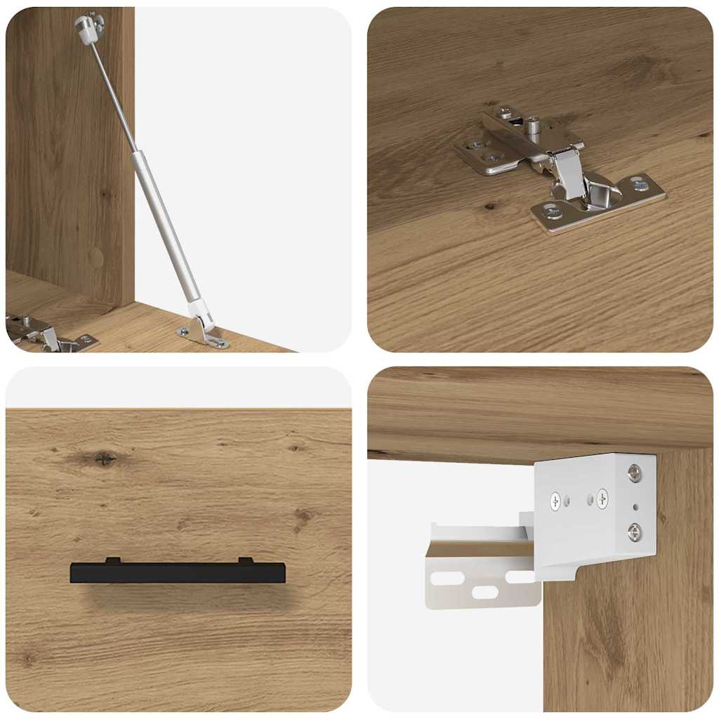 Veggskap Artisan Eik 100 X 36.5 X 35 Cm Konstruert Tre