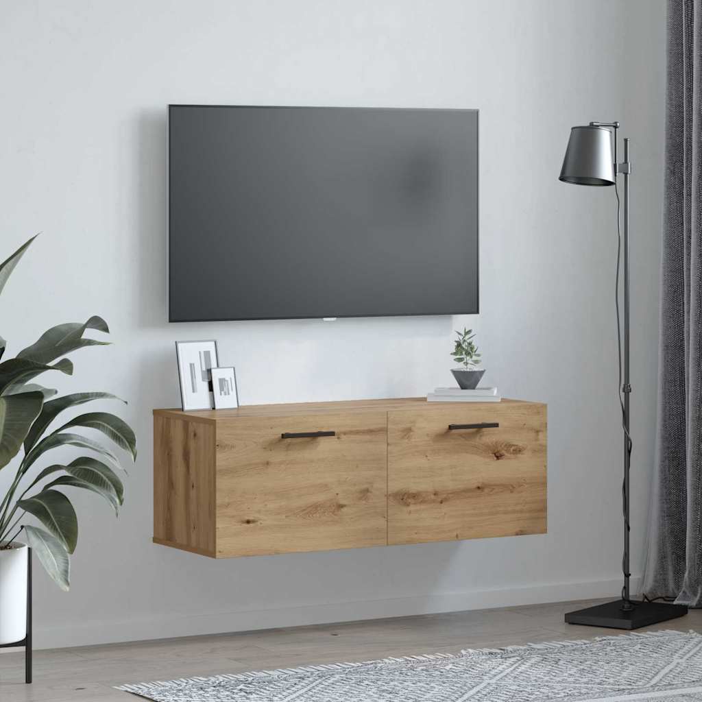 Veggskap Artisan Eik 100 X 36.5 X 35 Cm Konstruert Tre