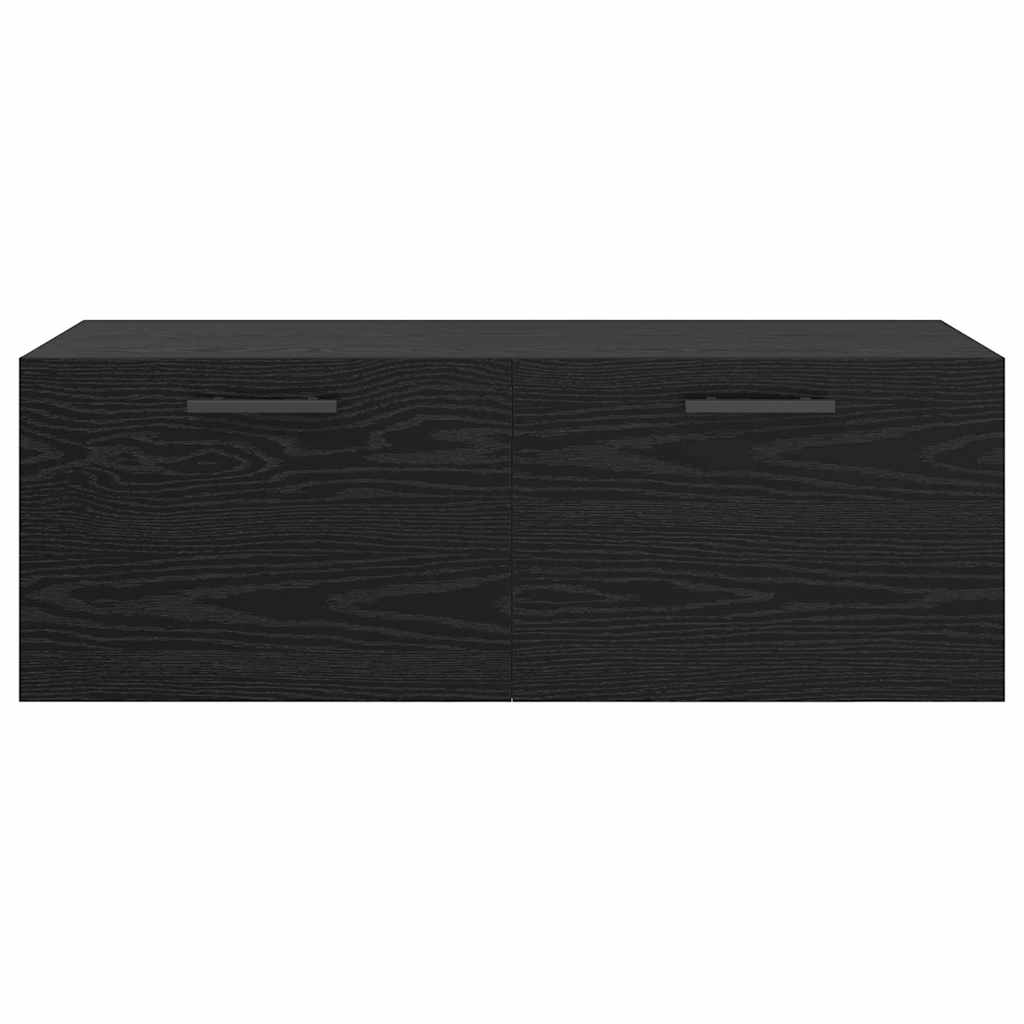 Veggskap Svart Eik 100 X 36.5 X 35 Cm Konstruert Tre