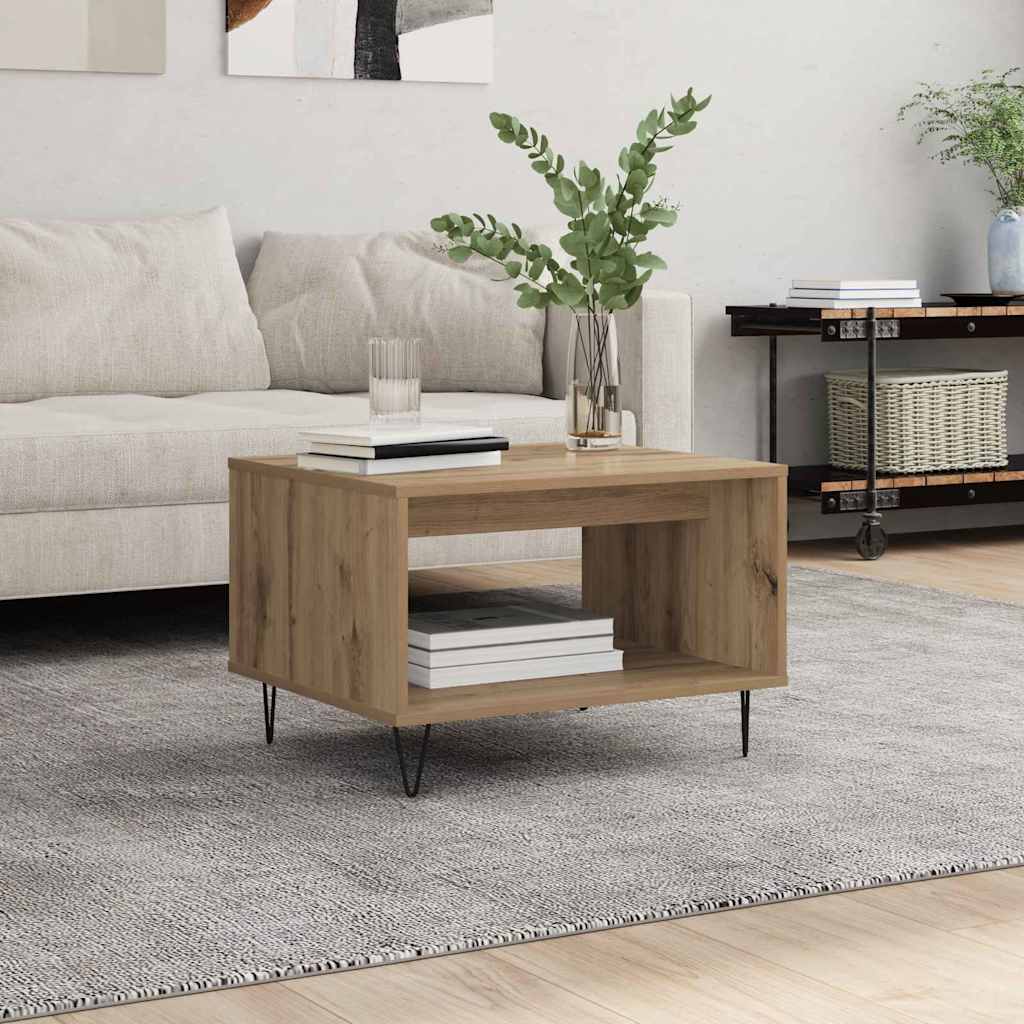 Kaffebord Artisan Eik 60 X 50 X 40 Cm Konstruert Tre